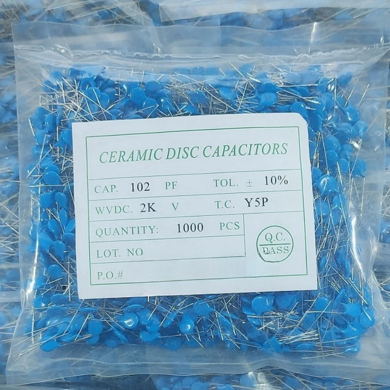 

1000pcs High voltage Ceramic Capacitor 2KV 15PF 22PF 100PF 120PF 150PF 220PF 330PF 470PF 680PF 1NF 1.5NF 2.2NF 3.3NF 4.7NF 10NF