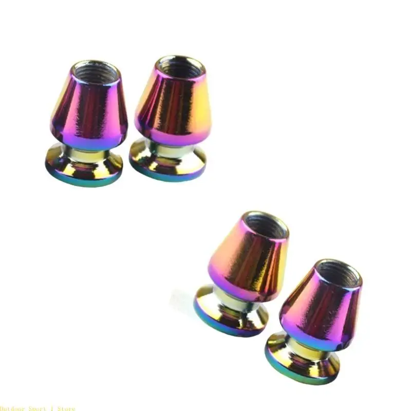 

A0KA 4Pcs Unique Colorful Tires Valves Caps Car Tires Valves Stem Caps Bikes Wheel Decoratives Dust Covers Tires Accessorys