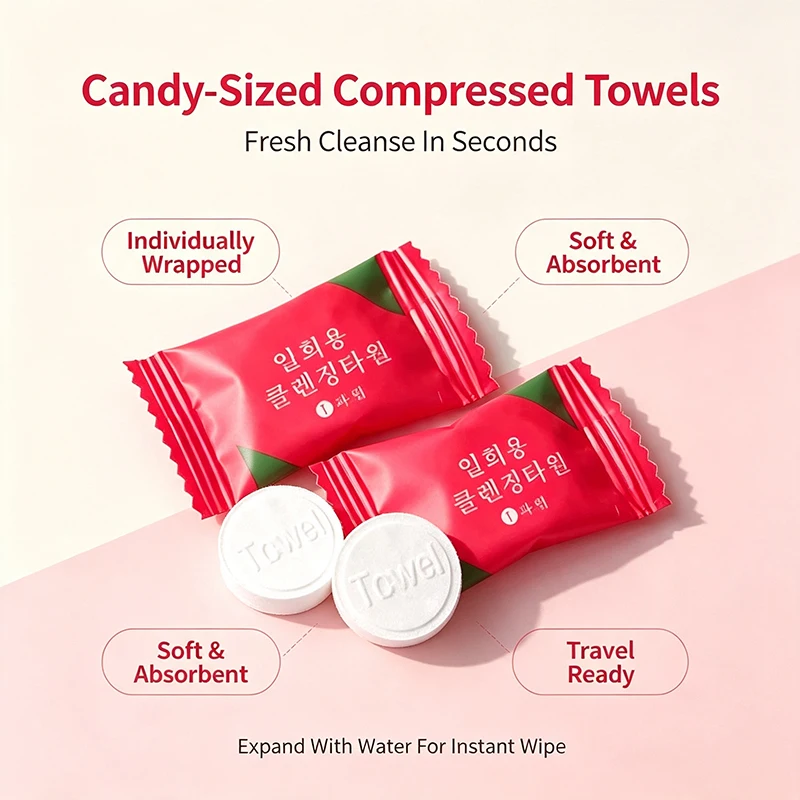 Microfiber Towel Disposable Bathroom Accessories For Home Mini Wipes Beach Suitable for Home Tissue wipes Facial Compress Hotel