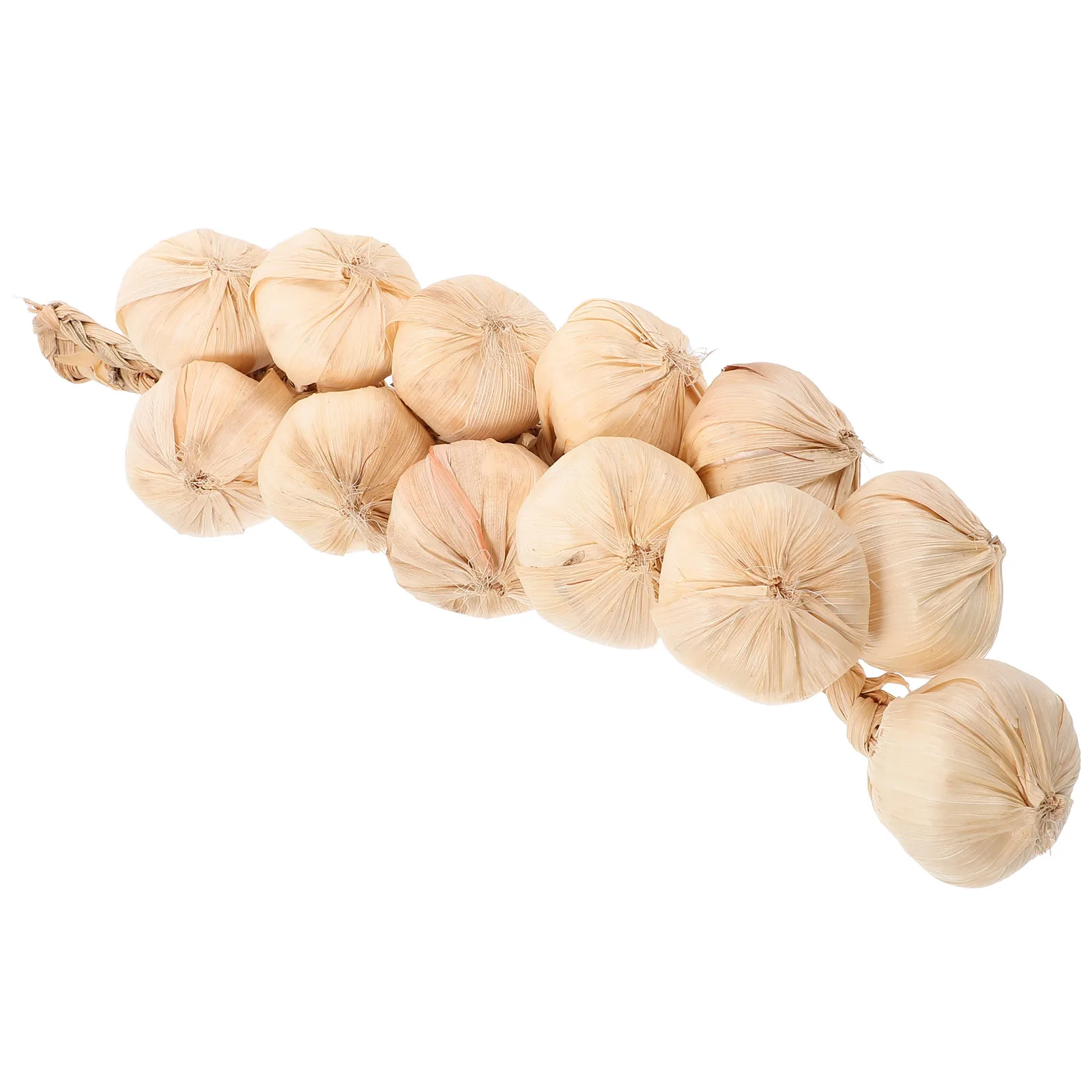 

12 Simulated Garlic Skewers Artificial Vegetables Decor Fake Garlic Strings Home Wall Hanging Photo Props Garland Indoor