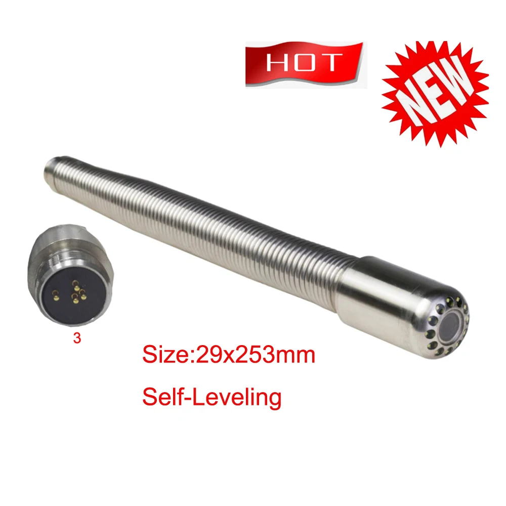 Spare part 29mm AHD self level image waterproof camera with long spring for sewer pipe inspection equipment