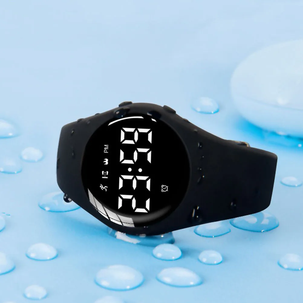 Plastic Sports Watch Digital Wristwatch for Kids Students Waterproof Vibrating Alarm Clock Adjustable Children Smartwatch Long