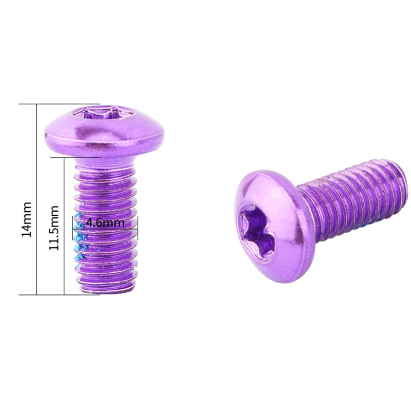 MTB Bremsscheibe Befestigungsschraube 12PCS T25 Farbe Legierung Stahl Scheibenbremse Schraube Fahrradzubehör – Detail 2