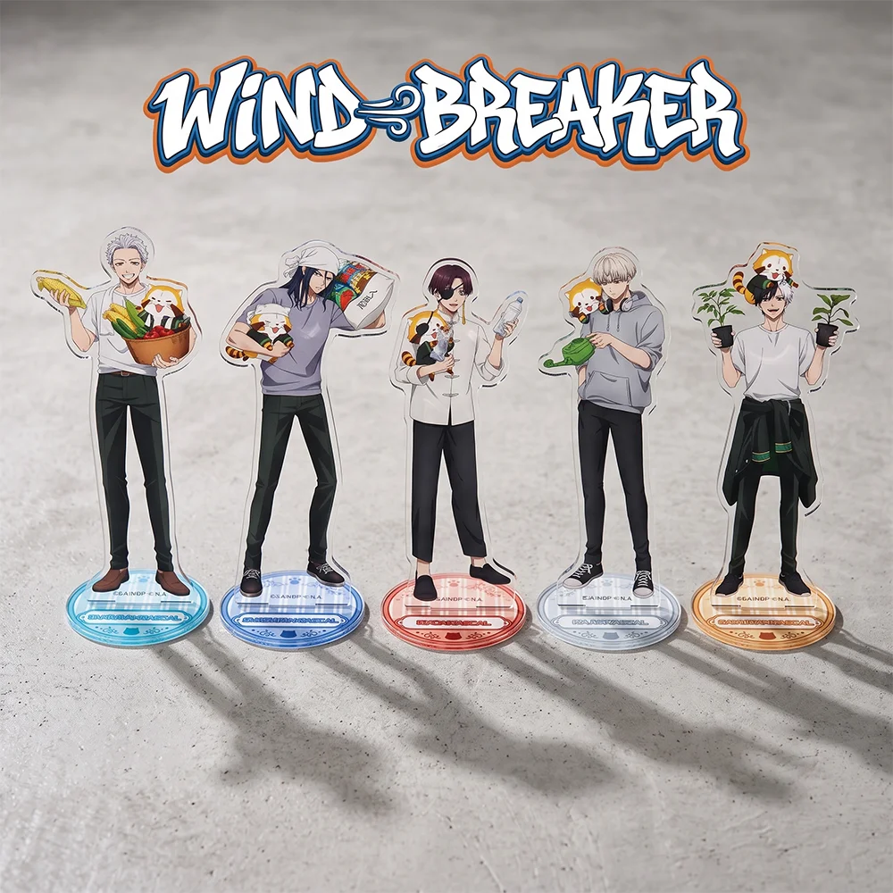 WIND BREAKER Sakura Ren Suo Hajime  Gardening 15CM Double Sided Acrylic Stand Keychain 2026 New Anime Stand Desk Ornament Gift
