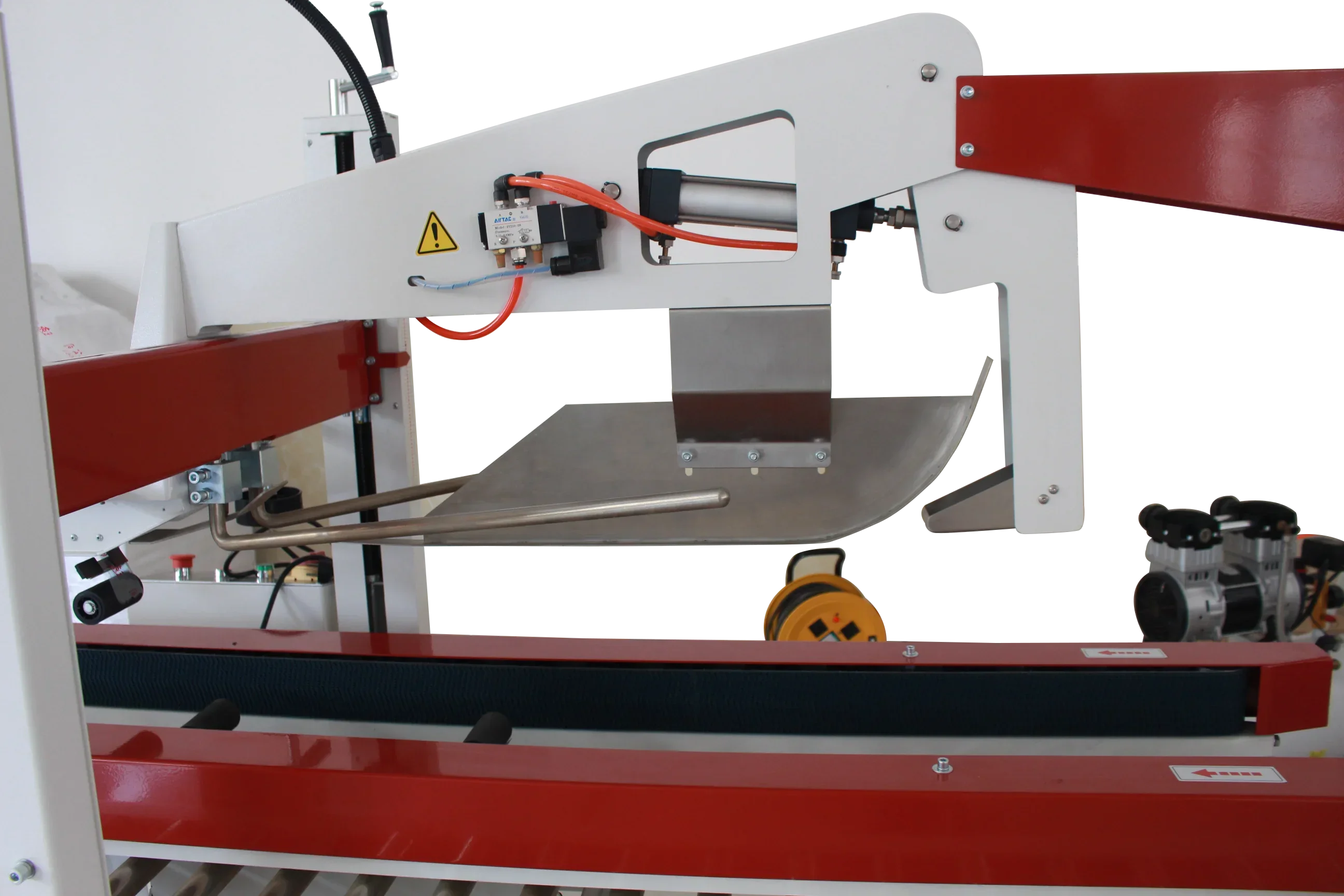Auto baffle carton folding and sealing carton machine for heavy weight boxes