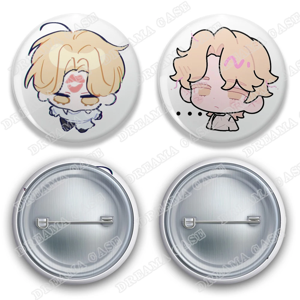 Anime Alien Stage Round Badges for Jewelry Accessories Bag Decor Luka Ivan Till Mizi Tinplate Lapel Button Brooch Pins Fans Gift