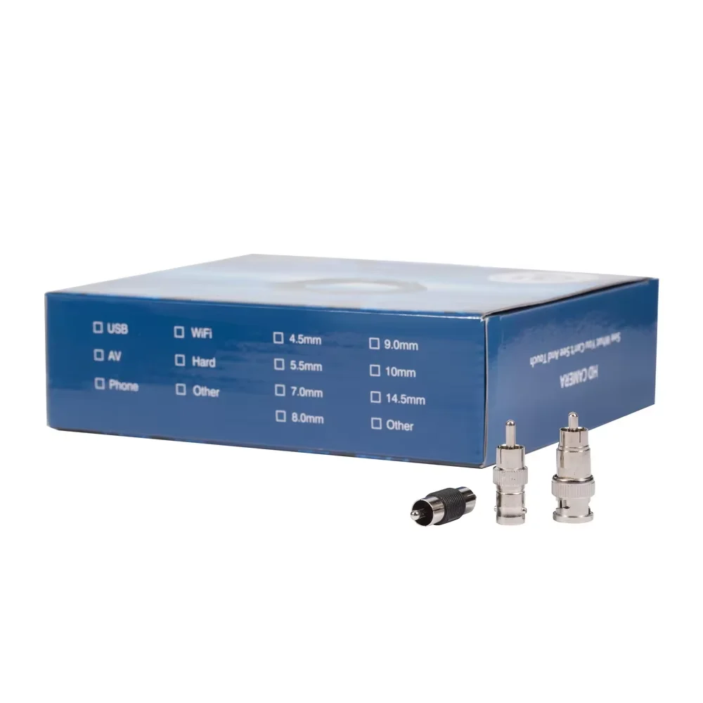 كاميرا المنظار GUANMOU AV 10 مم و5.5 مم PAL CMOS Borescope كاميرا فحص مع أضواء LED قابلة للتعديل