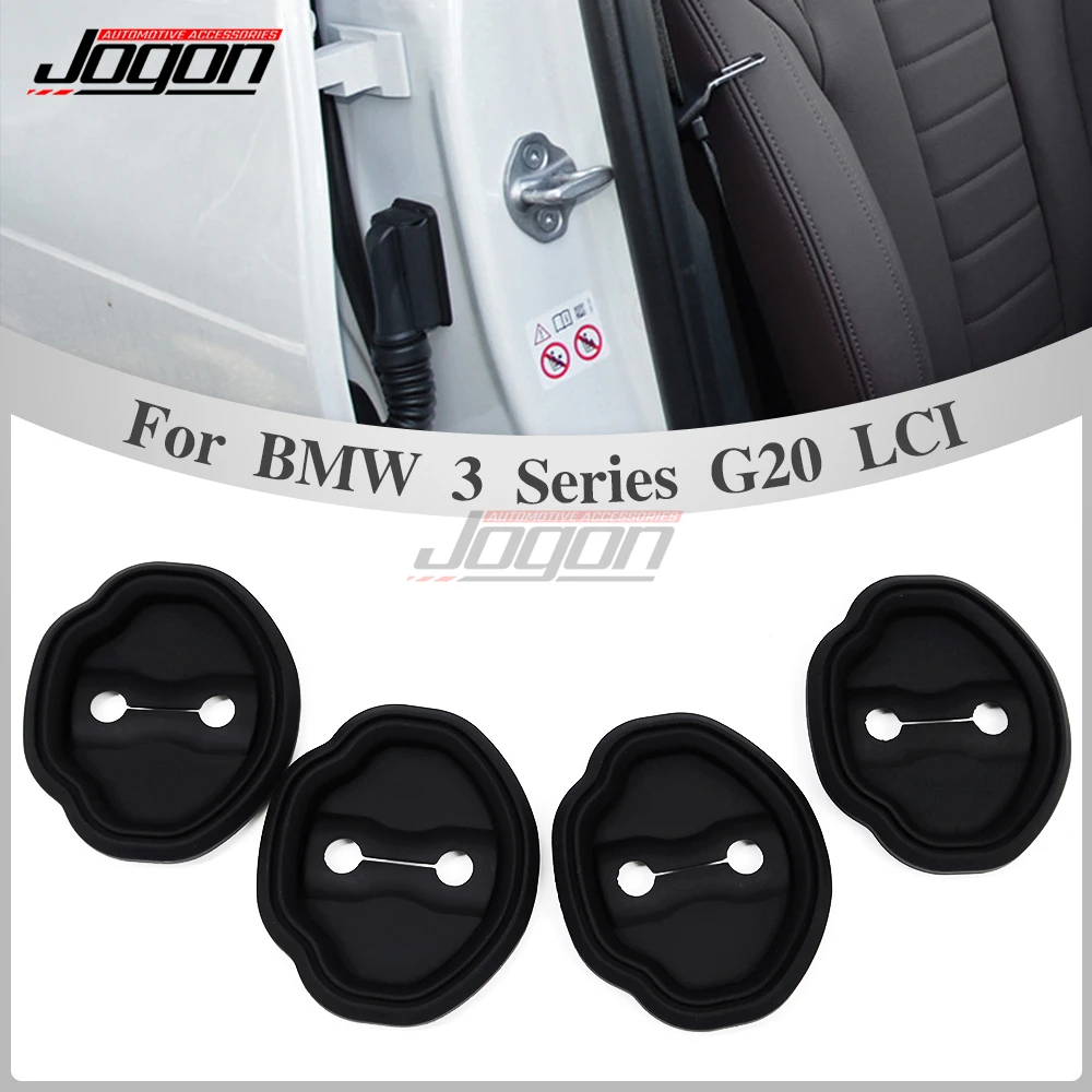 For BMW 2 3 Series I3 2020-2023 Rubber Door Lock Buckle Cover Trim Door Anti-Collision Protective For BMW 7 Series i7 2023