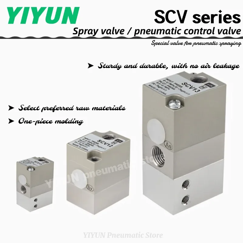 

SCV13-02/13-00/12-02/12-00,YIYUN,Pneumatic components,Spray valve, pneumatic control valve,SCV series