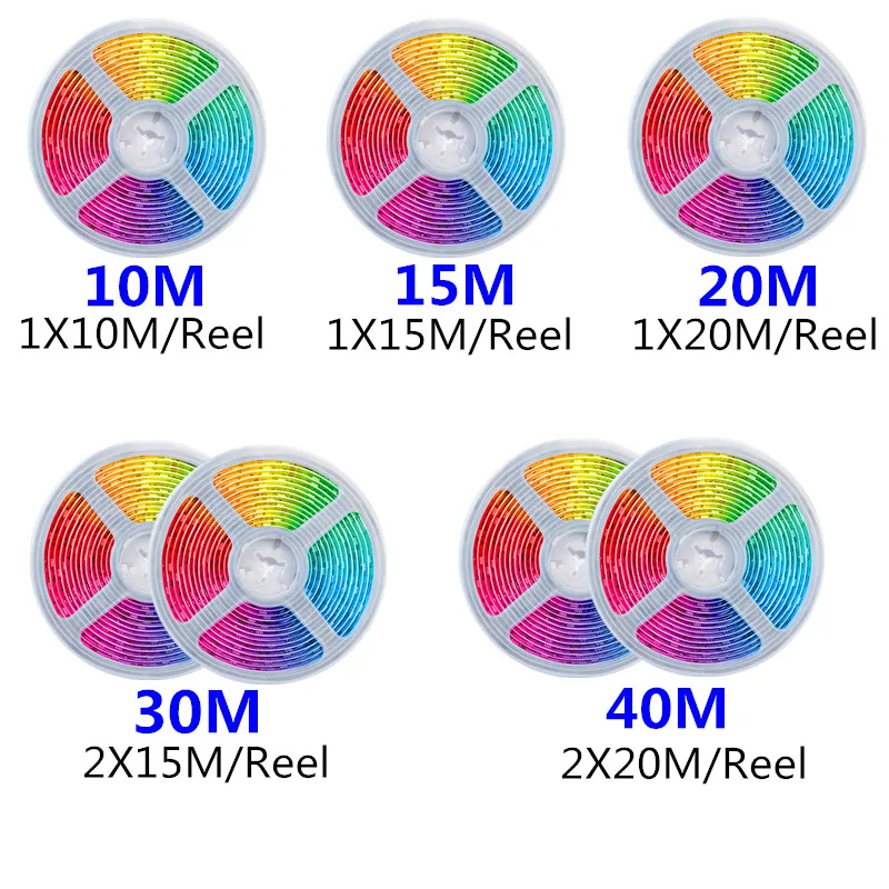 LEDストリップライト,雰囲気,rgb,24v,3535 smd,10m, 15m, 20m, 30m, 40m