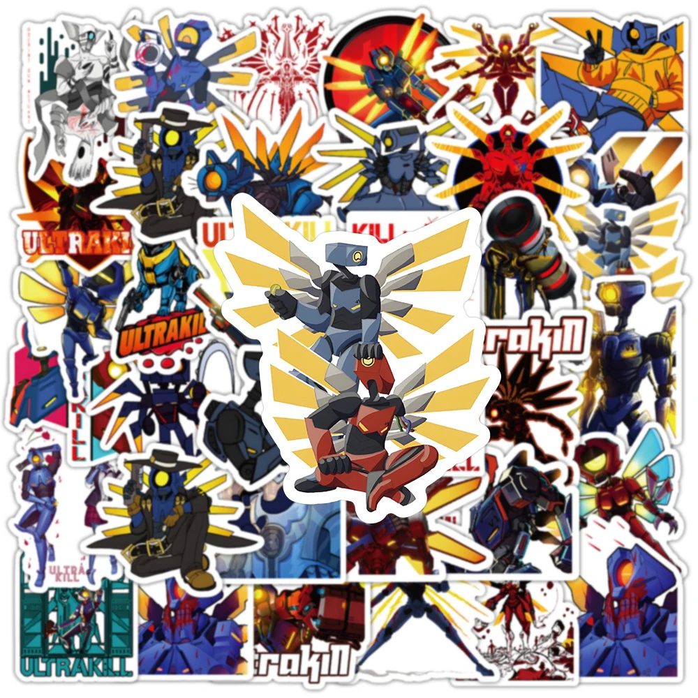 10/30/50pcs Game ULTRAKILL Cartoon Stickers Waterproof Graffiti Car Phone Case Laptop Cool Anime DIY Sticker for Kids Toys Gifts