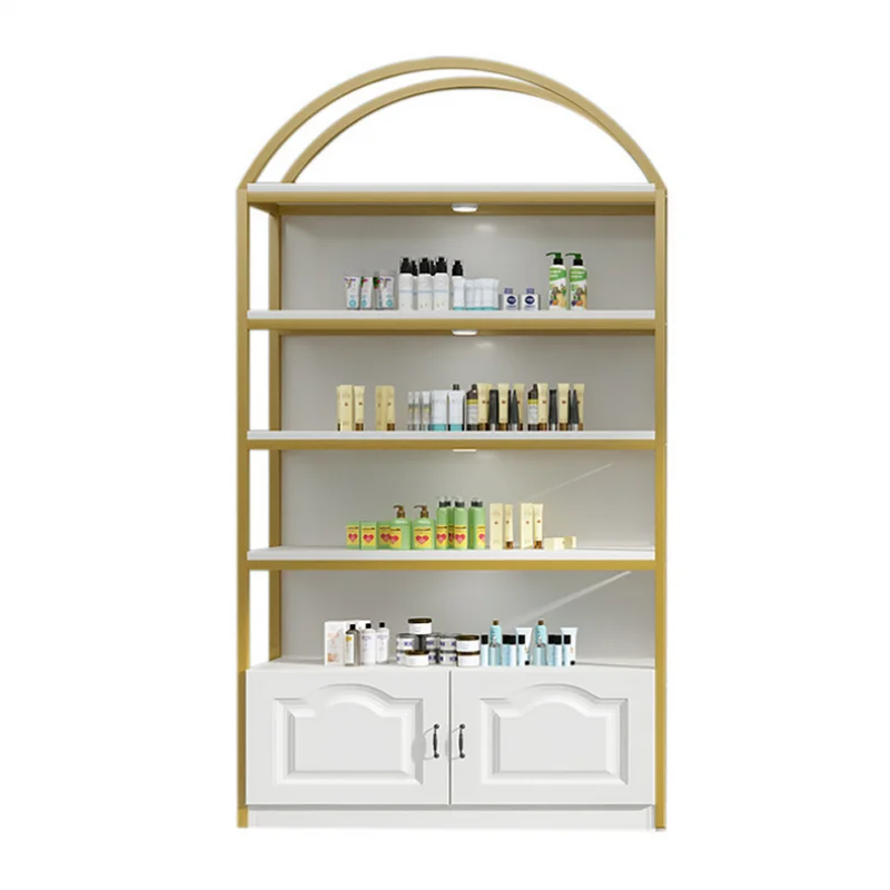 Customized. Light Luxury Shelf Beauty Salon Product Display Rack Maternal and Infant Store Shelf Nail Polish Multi-Layer Storage
