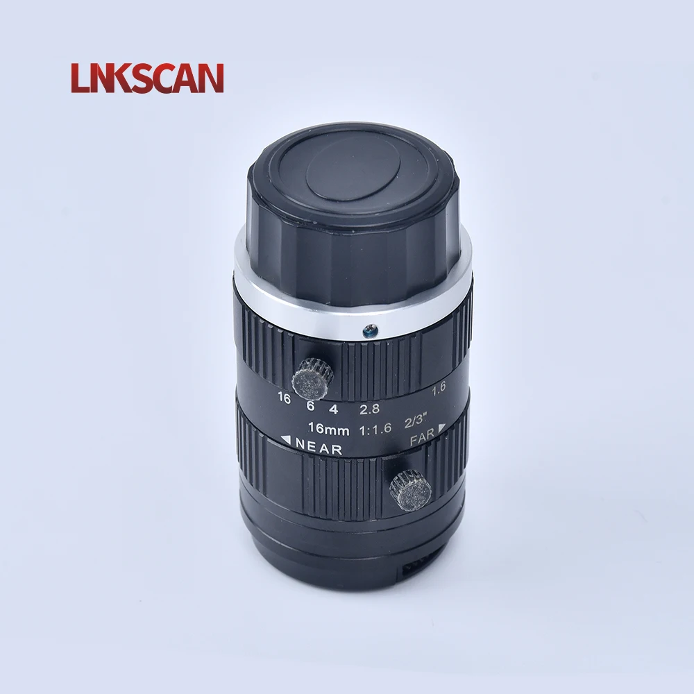 

5MP 16mm F/1.6 Full Frame Machine Vision FA Lens 2/3 Inch High Quality Optical Glass & Aluminium Alloy Lens Accessory