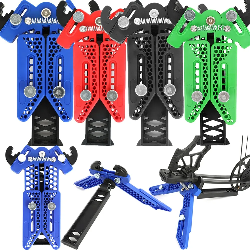 

Compound Bow Holder Adjustable Triangle Bow Stand Bracket Plastic Dual-purpose Bow Kick Rack Archery Target Shooting Hunting