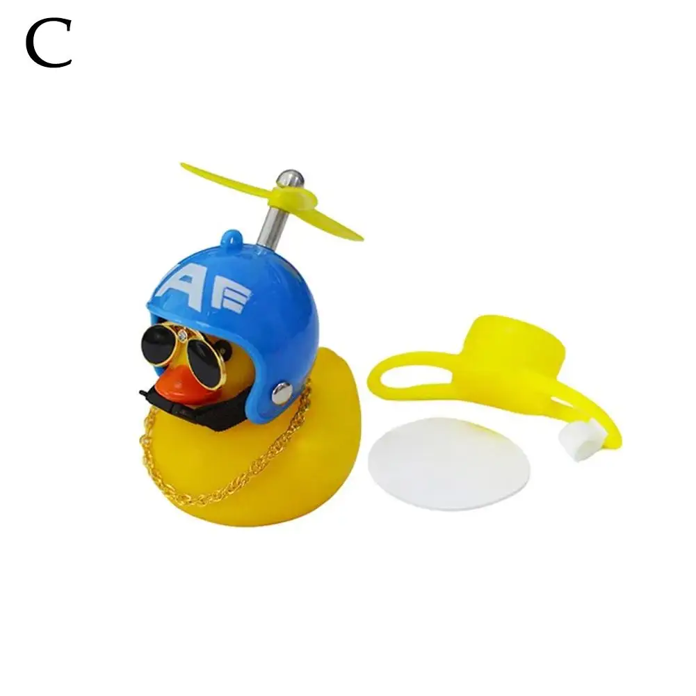 Für kleine gelbe Ente Ornamente Fahrrad gebrochen Wind Ente Helm Dekoration Elektro fahrzeug Auto zentrale Steuerung niedliche Ornamente – Detail 19