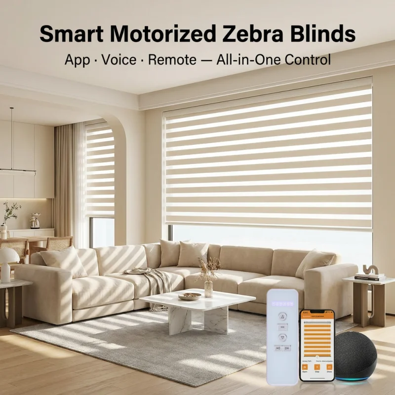 Electric Blind Motor Rechargeable - 맞춤형 전동 제브라 블라인드, 태양광 패널,