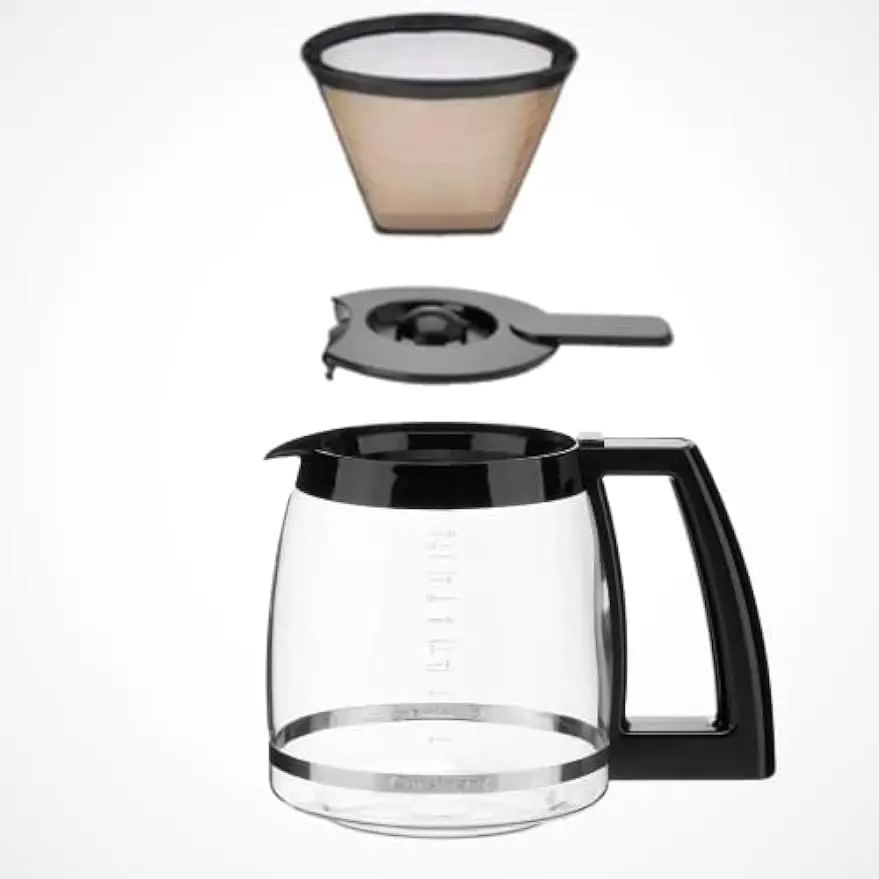 Cafeteira Programável, Cafeteira Brew Central, Cromo Escovado, 12 Cup, DCC-1200P1