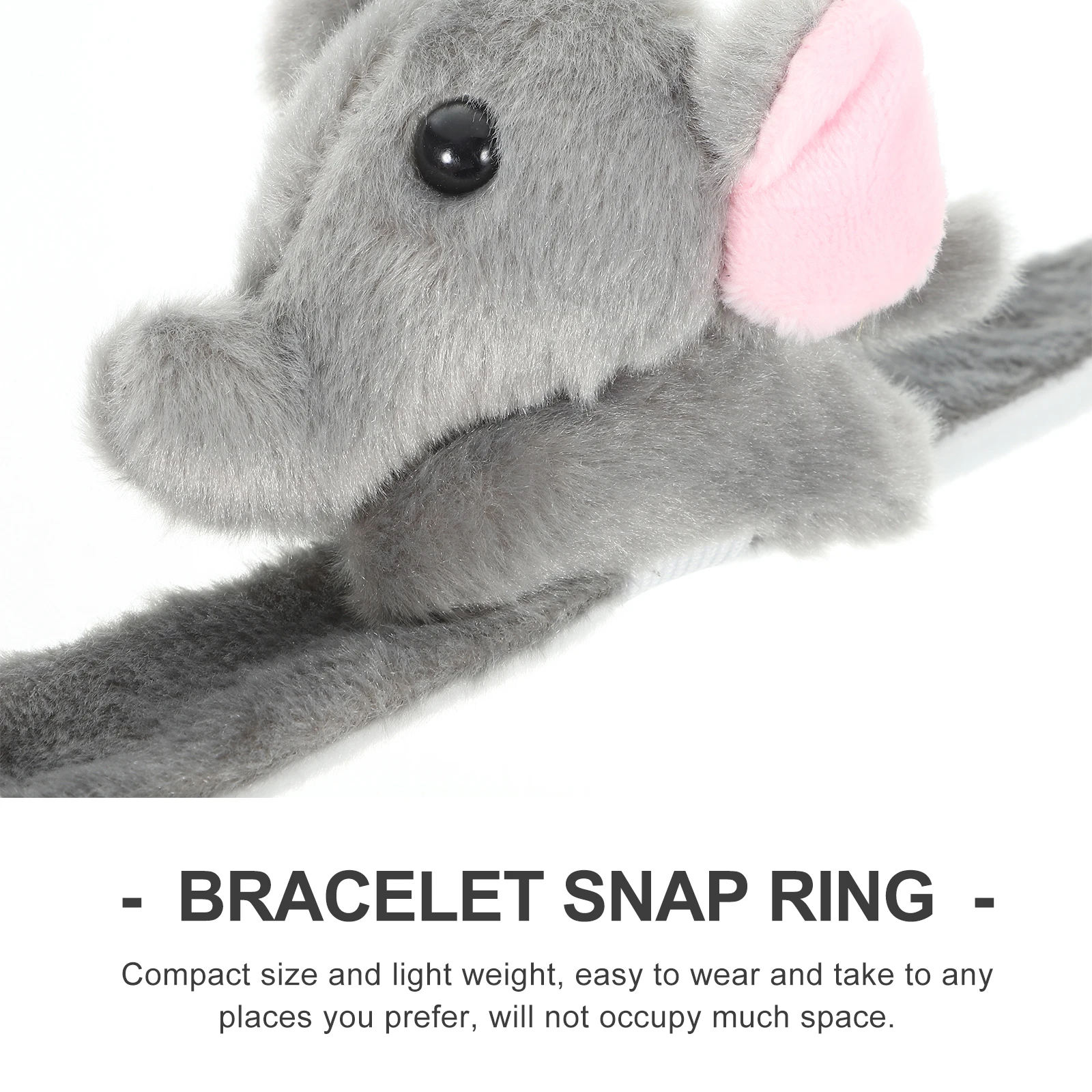 

2 Pcs Stuffed Animal Simulated Bracelet Wrist Toys for Kids Party Favor Button Slapband Bracelets Baby