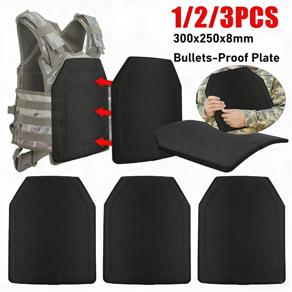 

NIJ Class IIIA PE Пуленепробиваемая пластина 25X30 см Класс 3A Пуленепробиваемая пластина Тактическая вставная пластина Рюкзак Палуба Бронежилет