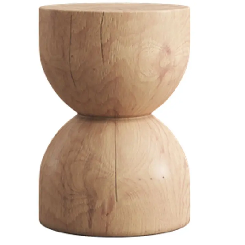 Solid wood piers, Nordic log piers, tree stump ornaments, round living room household stools