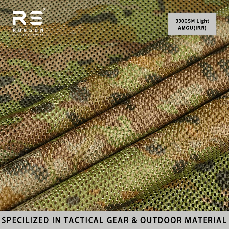 Extrmely heavy Mesh Fabric 330gsm Heavy Duty Anti-Static Outdoor Tactical 100% Polyester Mesh Durable Anti-tear in Stock