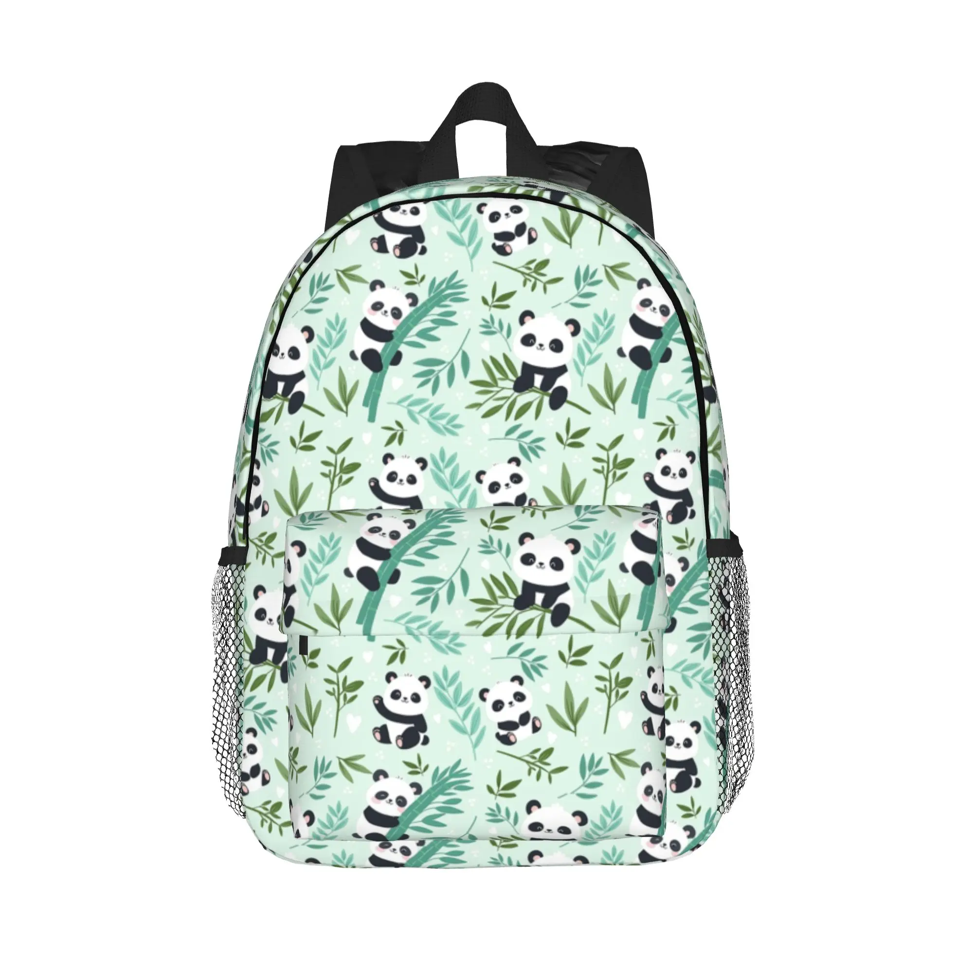 Cartoon Panda And Bamboo Pattern Backpack Hot Sale Daypack Boys Girls BookBag Shoulder Bags for Men Women School Bag