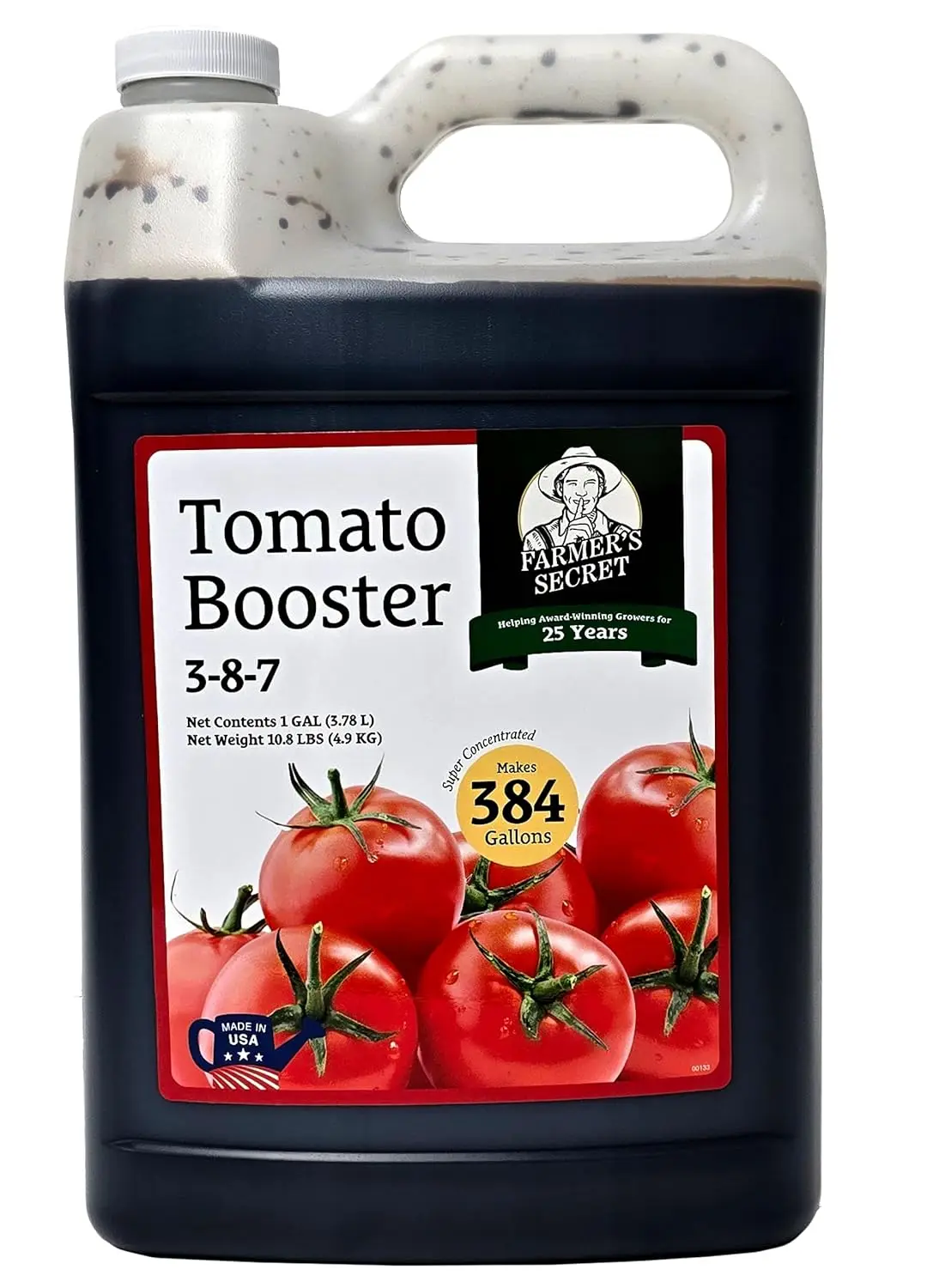 

Суперконцентрированное удобрение для томатов 128 унций с гуминовой кислотой, железом и кальцием - увеличьте урожай томатов