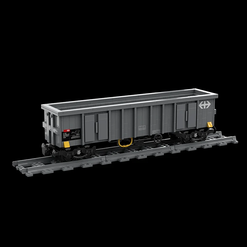 MOC Gondola Wagon ,Small Gondola， Train, city train, double axle hopper car, children's toys, building blocks, Christmas gifts