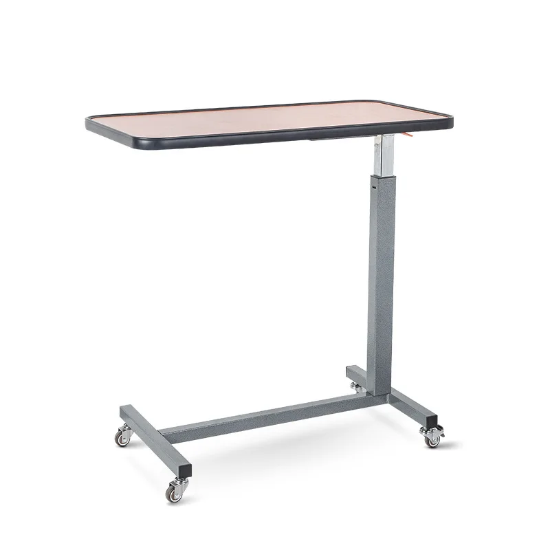

Portable medical pneumatic lift bedside table patient care bed dining table simple computer medical table