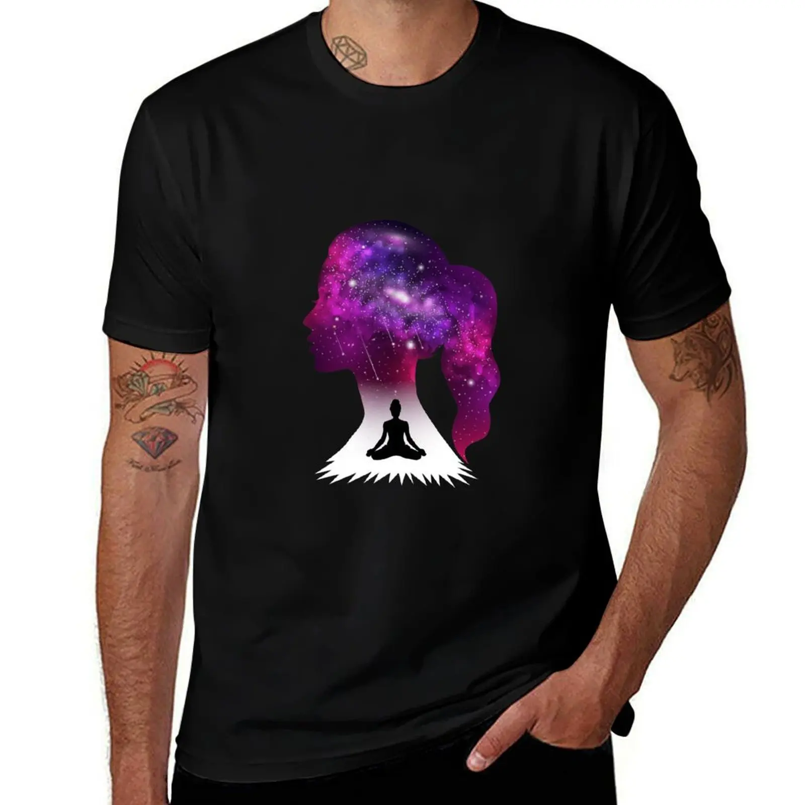 

Meditative Cosmic T-Shirt t shirt man designer t shirt man luxury t shirt man cotton T-Shirt
