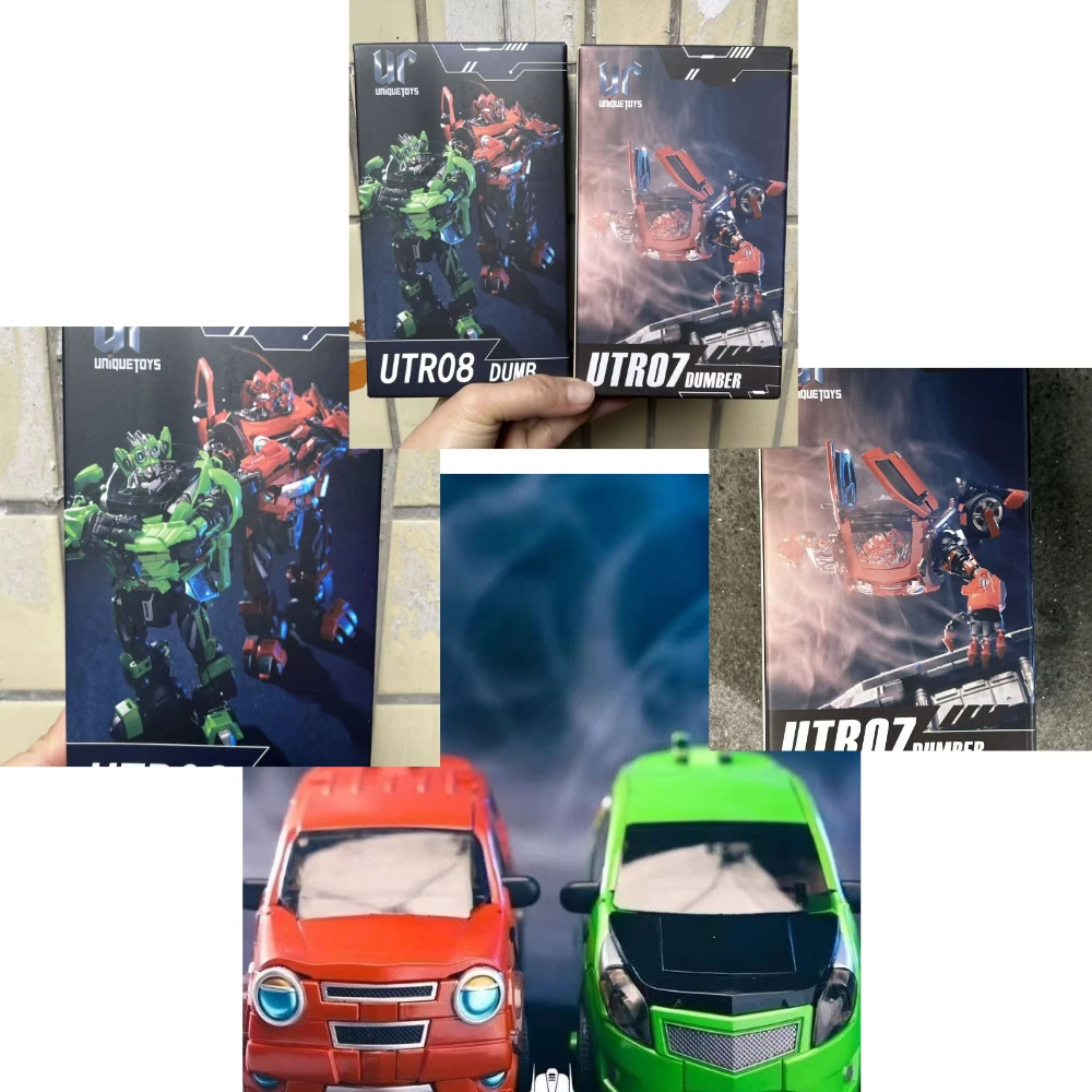 

In Stock Original UniqueToys Transformation UT-R07 UT R07 Skids Mudflap Dumber Trax Alloy Action Figure Robot Toys