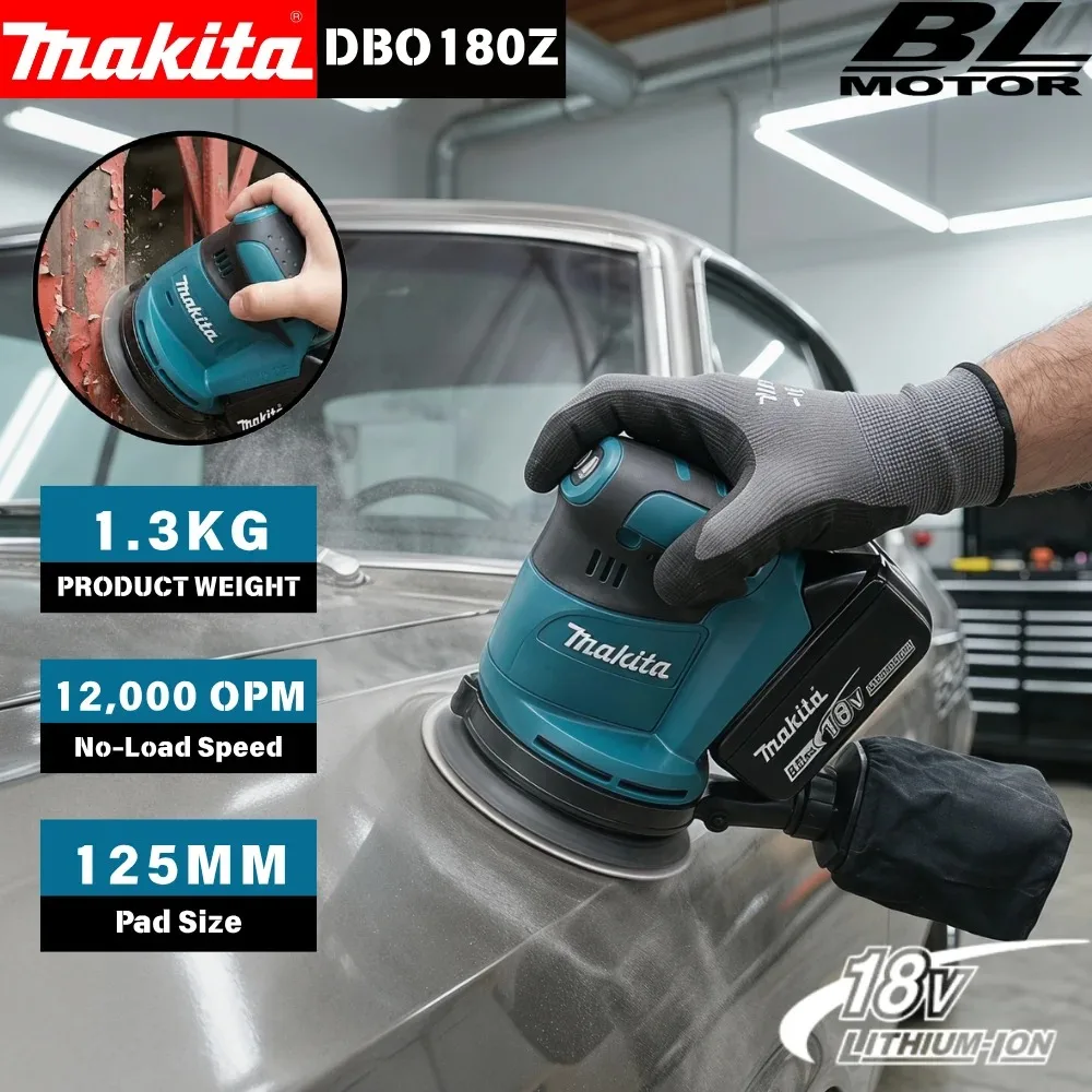 makita-18v-brushless-orbital-sander-dbo180z-wireless-sanding-tool-with-dust-bag-for-carpentry-renovation-surface-finishing
