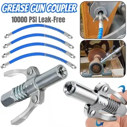 10000PSI Grease Gun Coupler NPTI/8 Oil Pump Quick Release Grease Nozzle Injector Lubricating Oil Grease Gun Car Auto Repair Tool