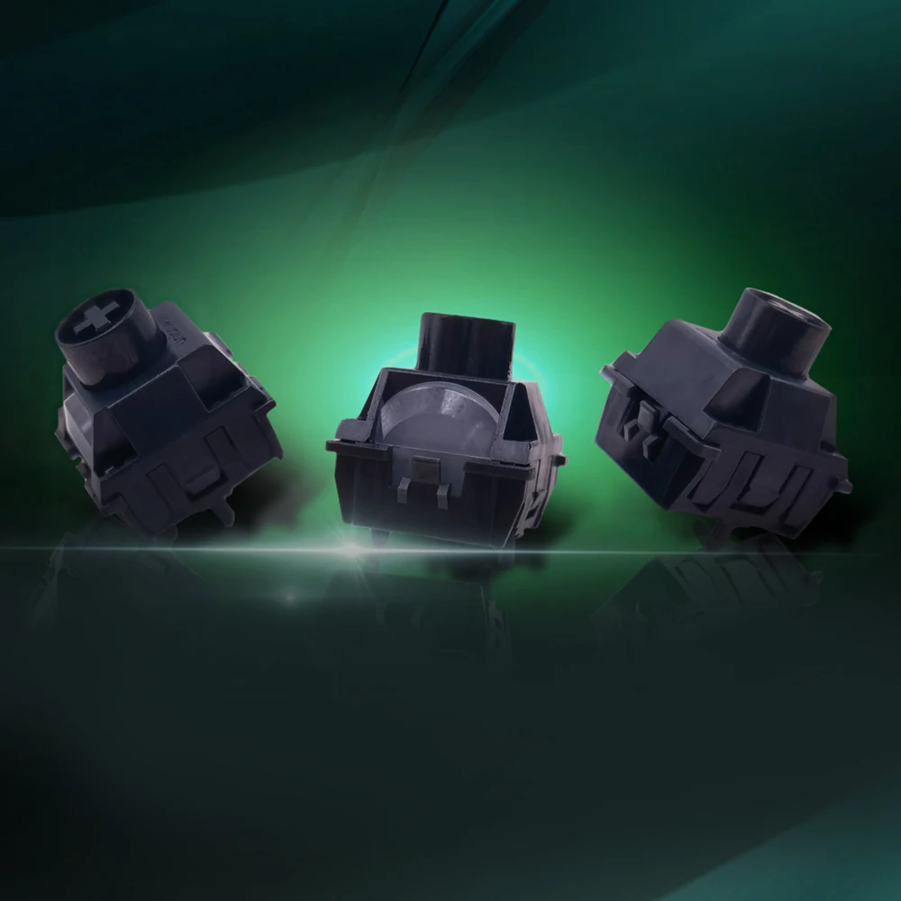 Unionwell Dark Jade Magnetschalter Ink Jade Switch RGB Linear für magnetische mechanische Tastatur, vorgeschmierte lange Feder, POM