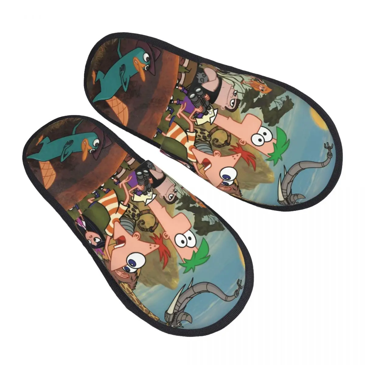 

Custom Print Women Perry The Platypus House Slippers Soft Warm Funny Catoon Memory Foam Fluffy Slipper Indoor Outdoor Shoes