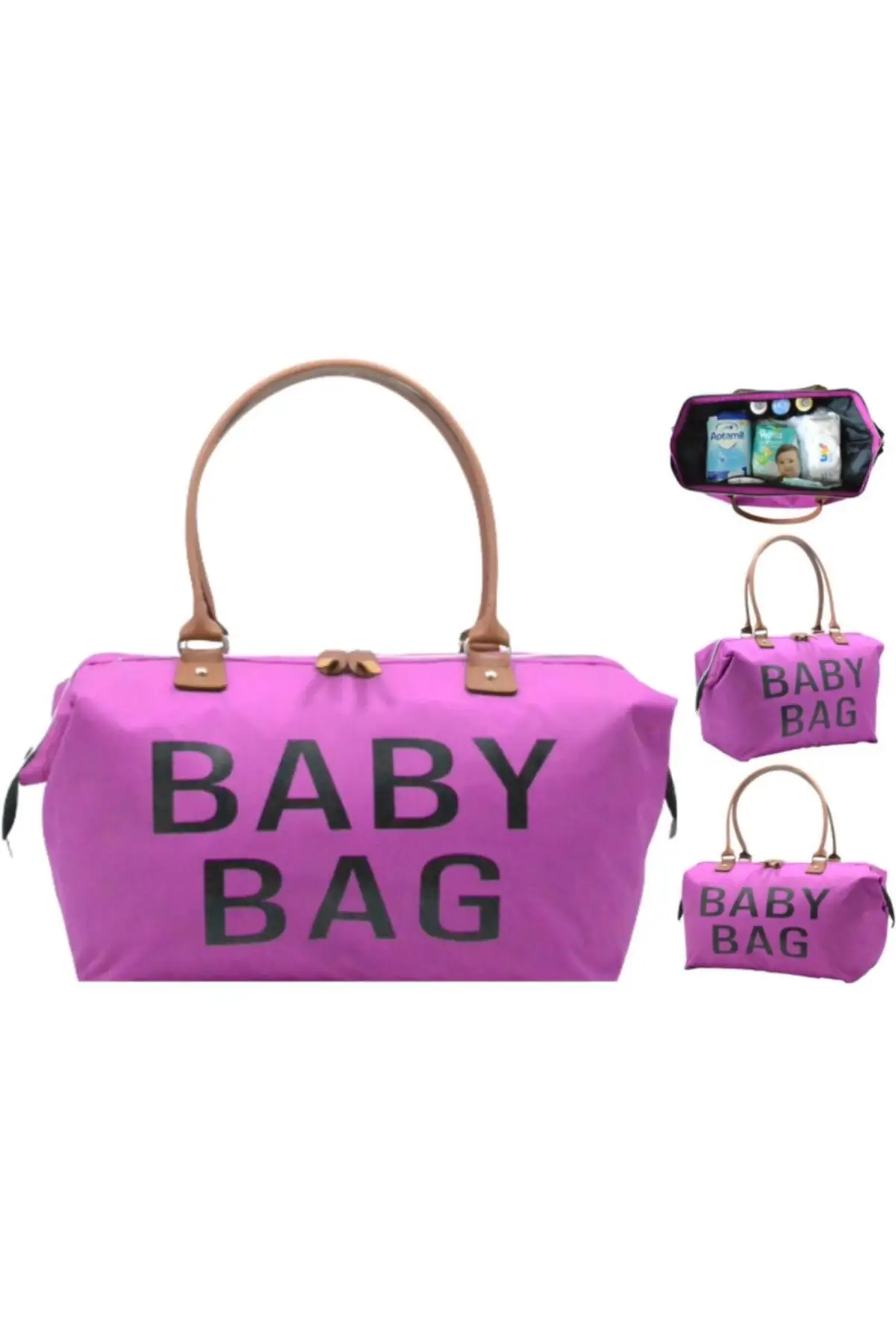 

Baby Bag Fuchsia Mother Baby Care And Mommy Tote Bag 2022 Mommy Bag Stroller Organizer Changing Travel Backpack