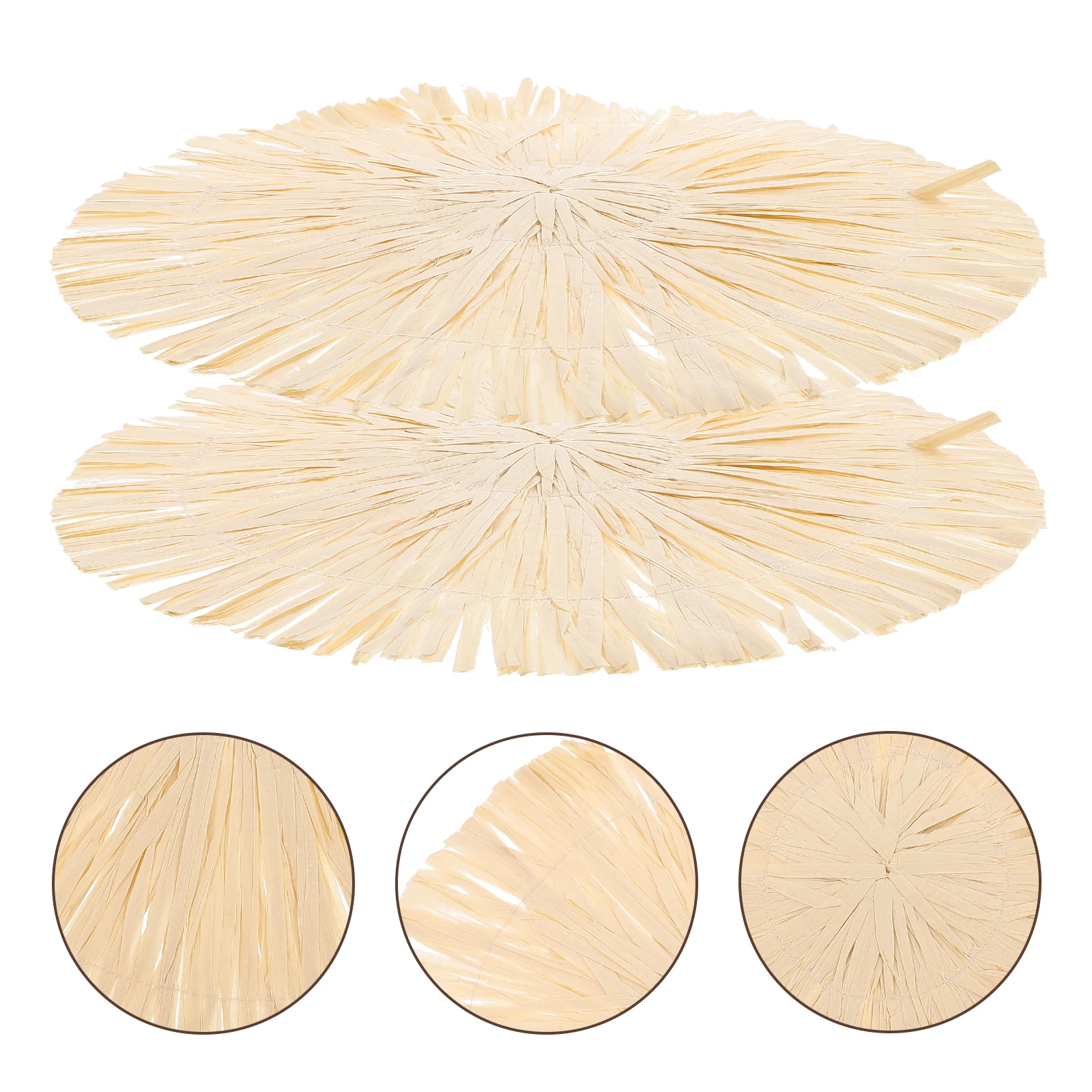 

8Pcs Paper Cup Coasters Hawaiian Style Heat Resistant Dining Table Mat Decorative Drink Mug Pads for Home Kitchen