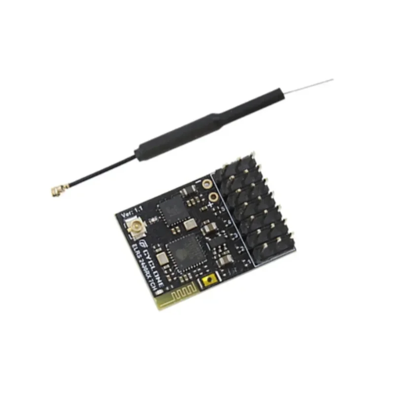 Receptor ELRS 2,4G PWM 7CH CRSF compatible con ELRS V3.2 PWM/CRSF protocolo conmutable antena de tubo de cobre para Dron RC FPV ala fija