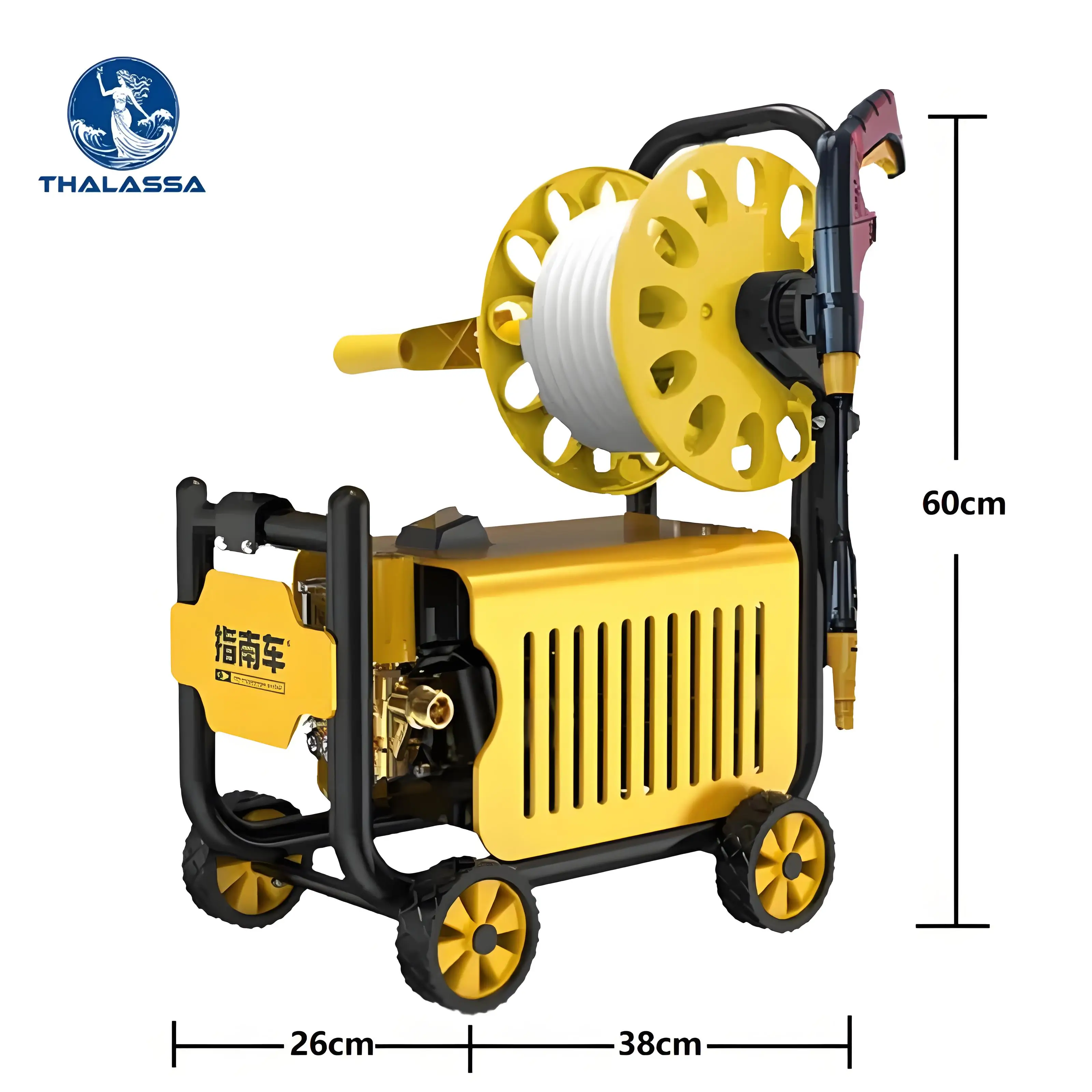 250Bar 220V Electric High Pressure Washer With Detachable Water Gun For Car Wash Patio Cleaning And Outdoor Surfaces