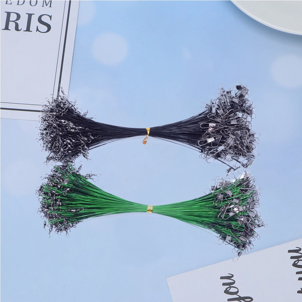 

50 Pcs 20CM Wear-resistant Lure Line Steel Wire Front Anti-bite Wire Line Super Strong Fishing Line Main Line Sub-line Offshore