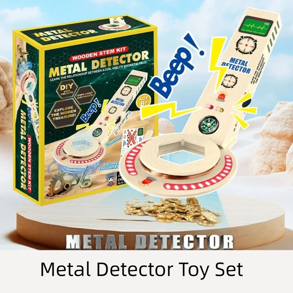 High Sensitivity Metal Detector Toy 360° Scan Multifunctional Scientific Experiment Set Professional Portable