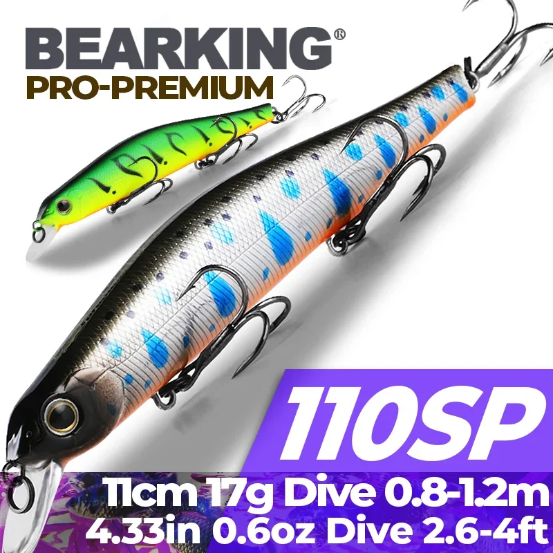 BEARKING 11cm 17g magnet system SP Top Hard Fishing Lures Minnow quality Baits Wobblers Fishing Tackles