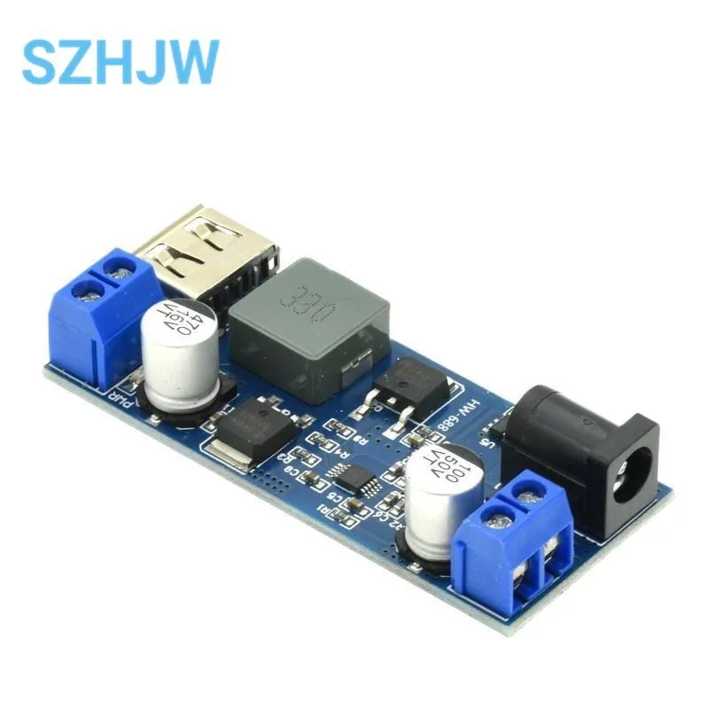 DC-DC Converter Module 30W Voltage Step Down Module 9-36V 12V24V To 5V 6A USB Charging Power Supply Voltage Regulator