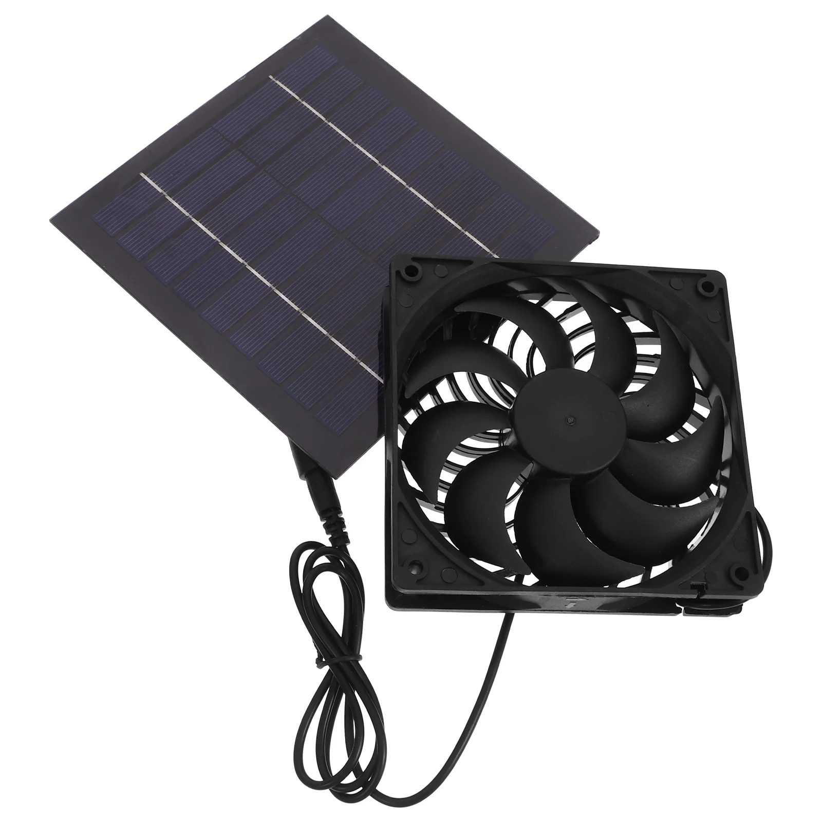

1Set Solar Panel Fan Solar Powered Cooling Ventilation for Pet House Chicken Dog House Greenhouse Fan Ventilation System