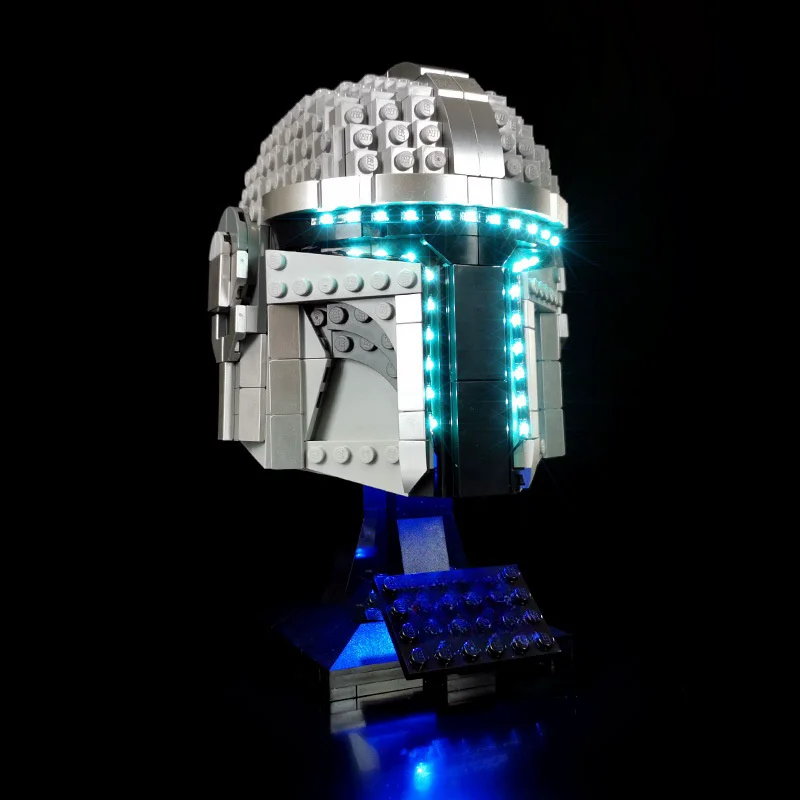 LYBMTWF Lumière LED pour 75328, compatible avec le modèle de casque mandalorien, kits d'éclairage de construction sans modèle