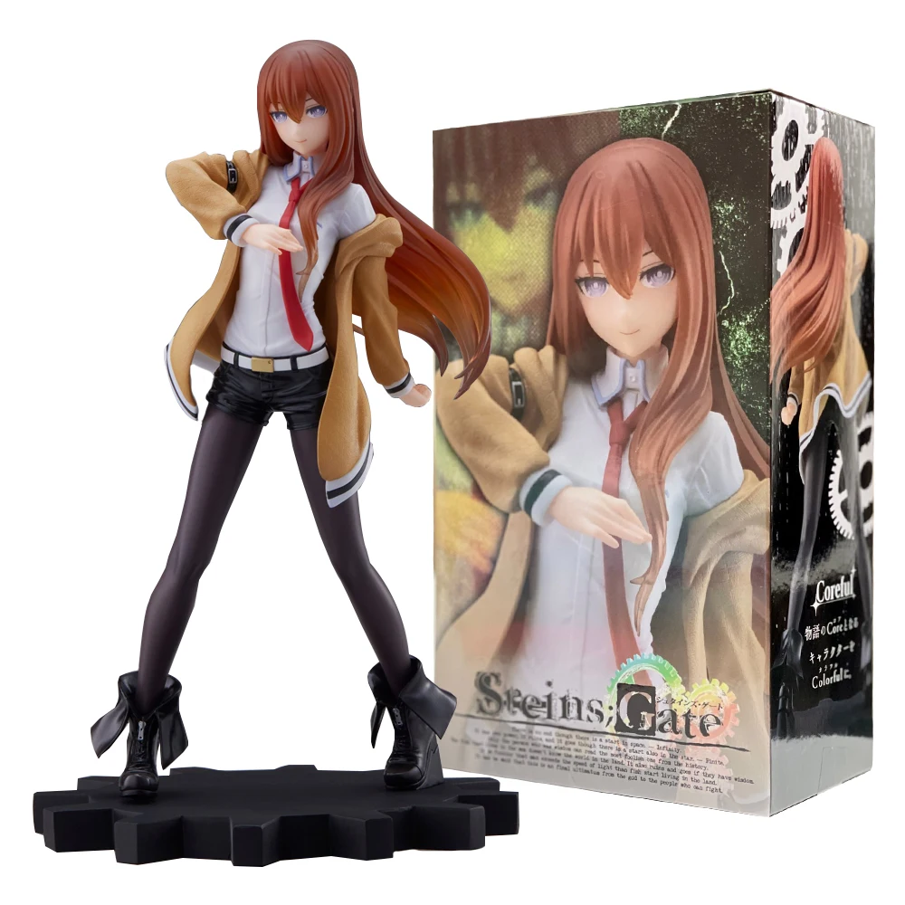 18CM Anime Steins;Gate Makise Kurisu Dream Tech Figure 1/7 Casual dress up Ver Standing model toy doll Aciton Figure PVC