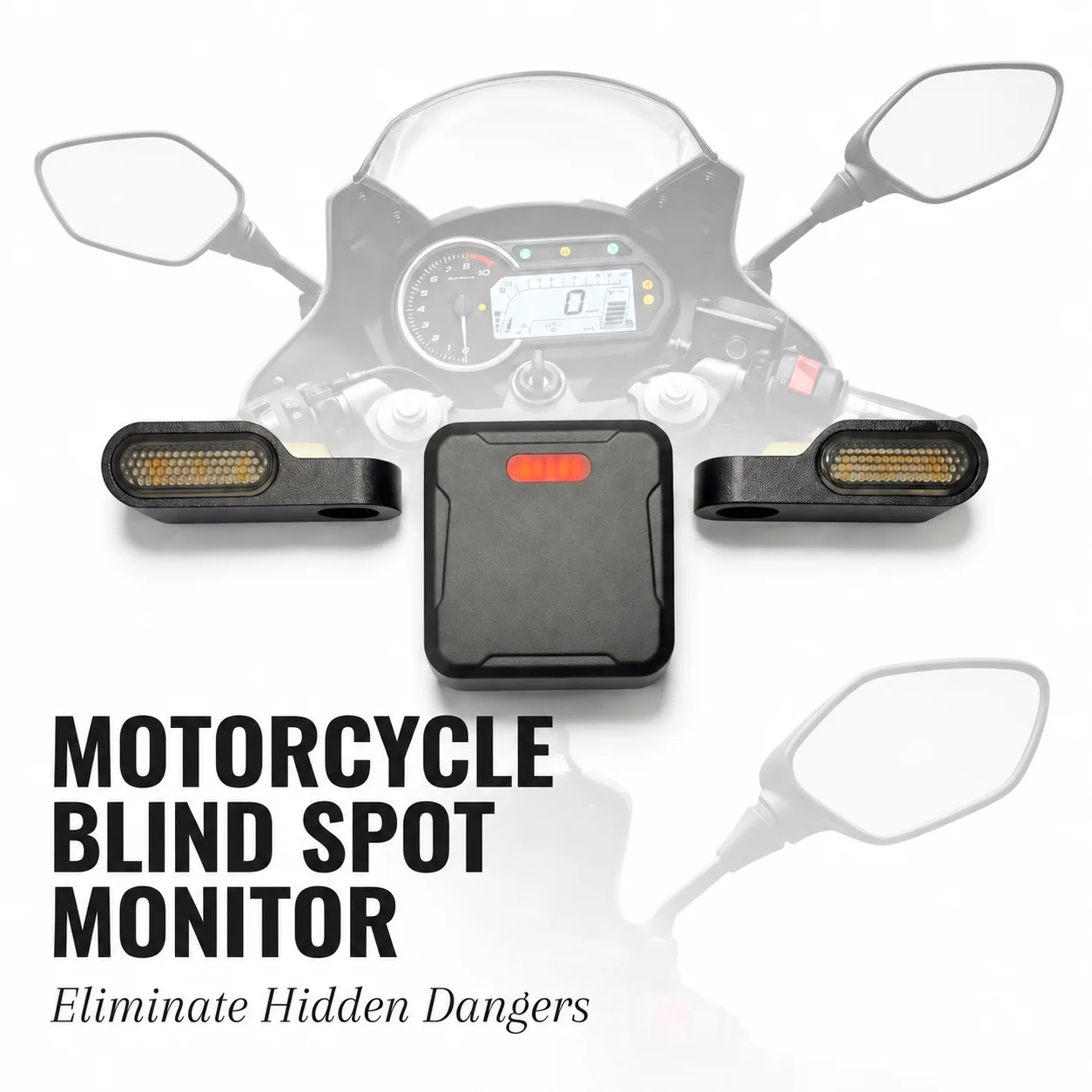 otorcycle Blind Spot Detection System, Motorcycle Lane Change Assist System (BSD) Smart Rearview Mirror, Motorcycle-specific