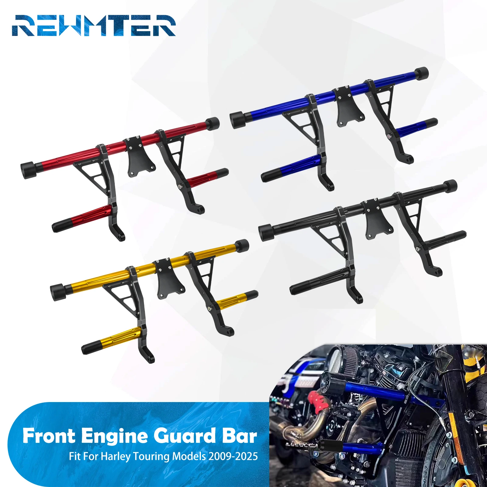 

Защитная дуга для двигателя мотоцикла, передний бампер для Harley Road King Street Electra Road Glide 2009-25