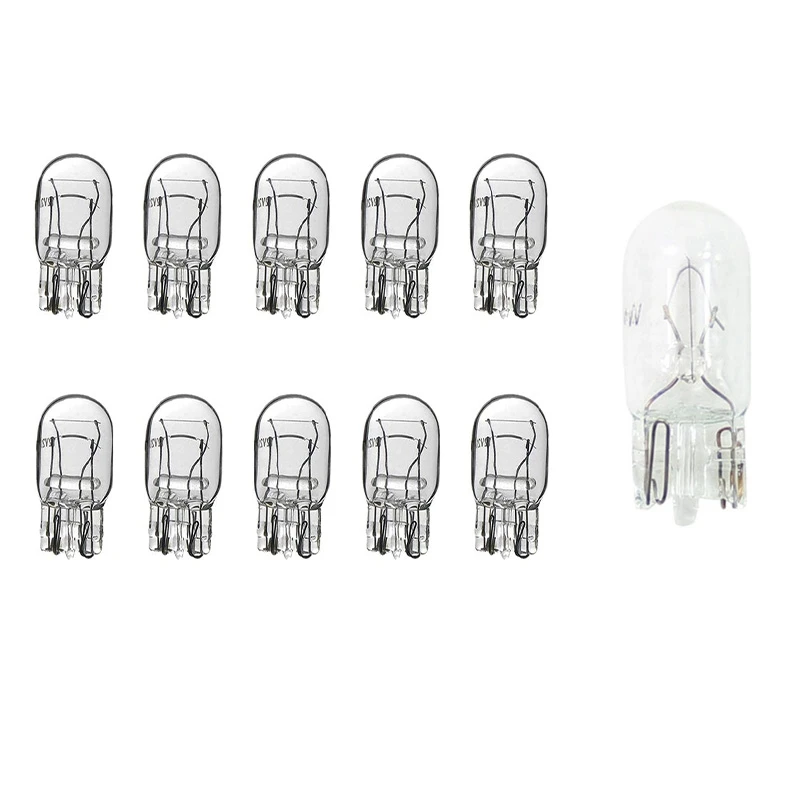 60 шт., лампочка для внутреннего интерьера автомобиля, 7443 дюйма, T20 и 168 дюйма, T10