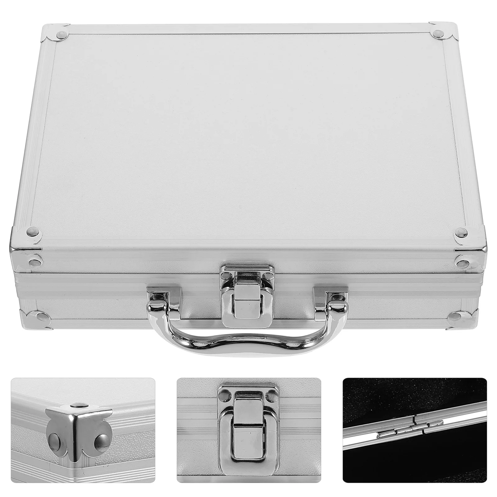 

Protective Hard Case Toolbox Suitcase Organizers and Storage Aluminum Abs Metal Handle Tools